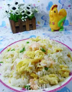 Egg shrimp fried rice