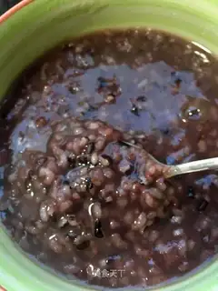 Black rice congee