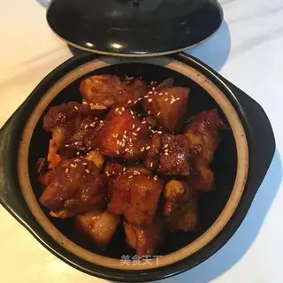 Souffled red meat