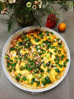 Silverfish steamed eggs
