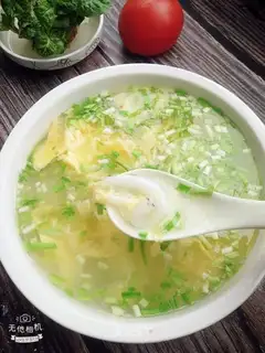 Silver fish egg soup