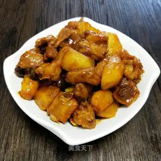 Potato burn ribs