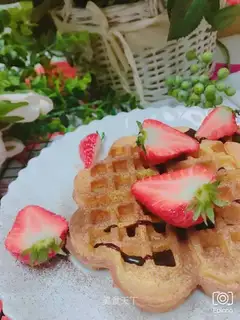 Strawberry waffles