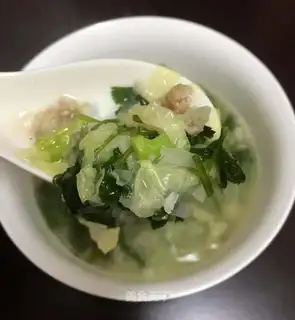 Meatball cabbage, silica soup