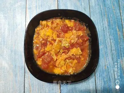 Tomato fried eggs