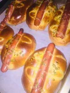 Ham sausage bread