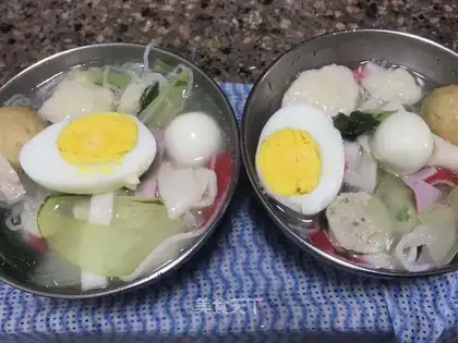 Meatball vegetable rice soup