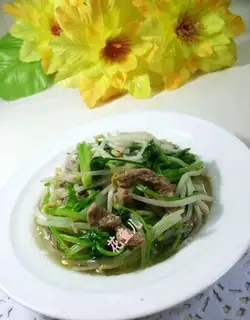 The fragrance with the green bean sprouts