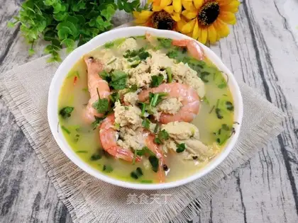 Shrimp tofu soup