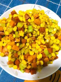 Ham fried meat