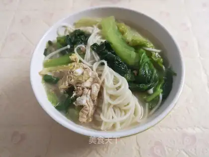 Egg-bread soup noodles