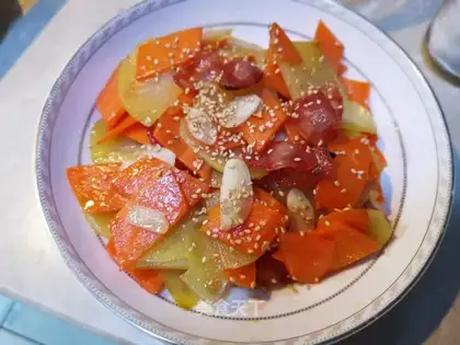 Sausage with potatoes