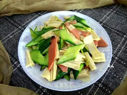 Scrap and ham cucumber