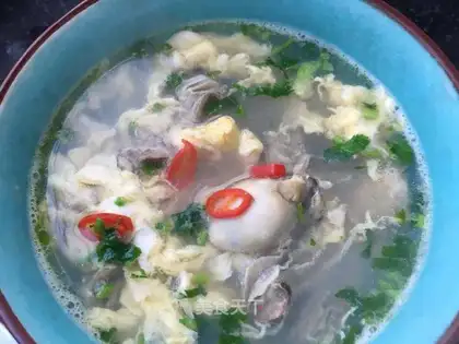 Pelican omelet soup