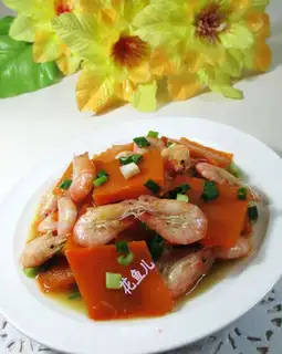 Pumpkin fried shrimp
