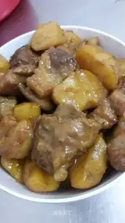 Potato burn ribs