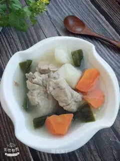 Sea radish steak soup