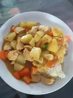 Curry potato chicken