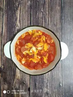 Tomato fried eggs