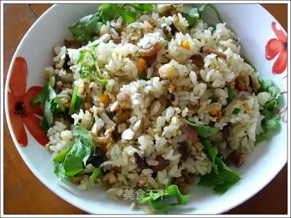 Raw fried glutinous rice