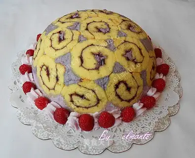 Purple sweet potato Charlotte