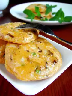 Korean kimchi egg cake