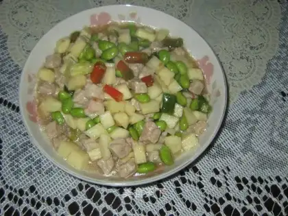 stir-fried three dices