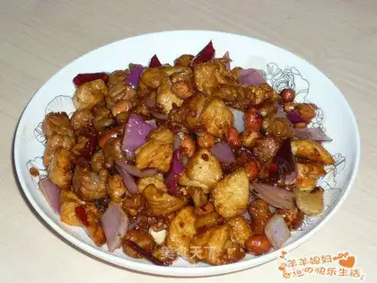 Sauce fried double diced