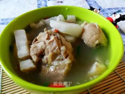 Lotus root, yam, pork bone soup