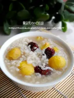 Chestnut and red dates porridge