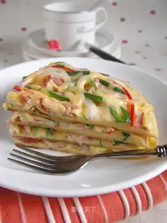 Pizza omelet