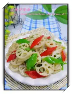 stir-fried lotus root with pepper