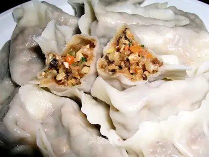 Eight treasures vegetarian dumplings