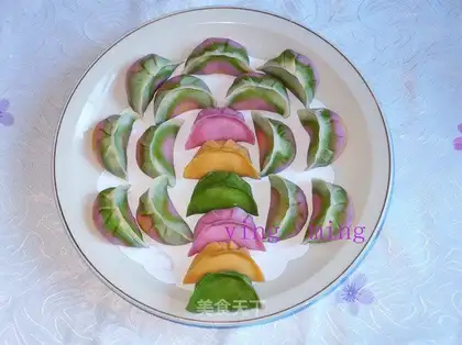Colorful dumplings