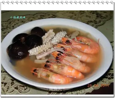 scallops, mushroom and seafood soup
