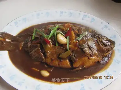 Braised tilapia