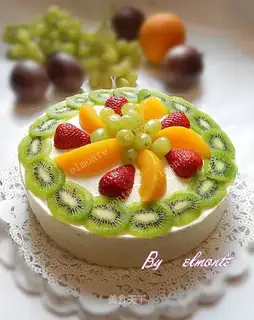 Passion fruit mousse cake
