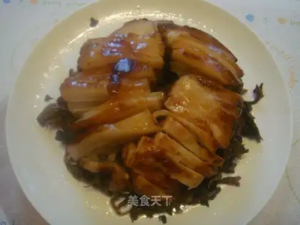 braised pork with dried plum vegetables