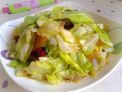 shredded cabbage