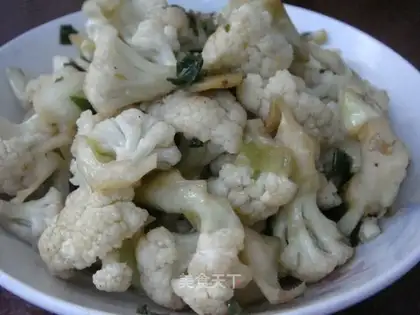 stir-fried cauliflower
