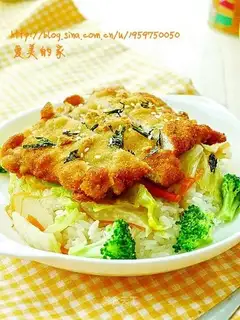 Parent-child pork chop rice
