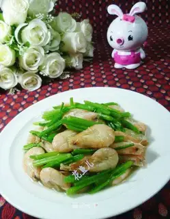 Creamed shrimp