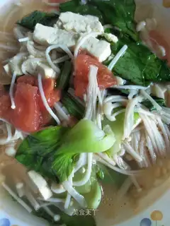 Tofu mushroom soup