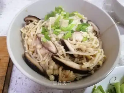 Golden mushroom fried eggs
