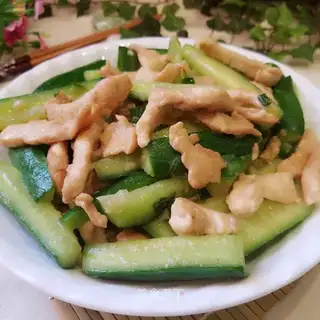 cucumber fried chicken