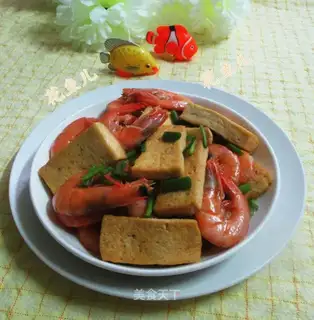 Old tofu burns shrimp