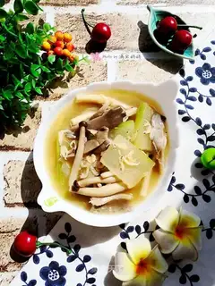 Tombo fungus, shrimp soup