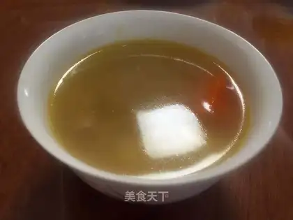 Corn carrots, bouquet soup