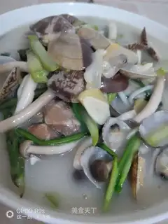 Korean clam soup noodles
