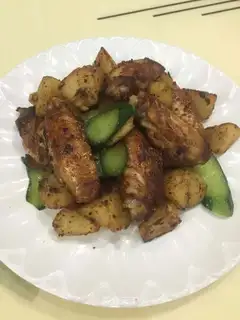 Pretzels, potatoes, wings